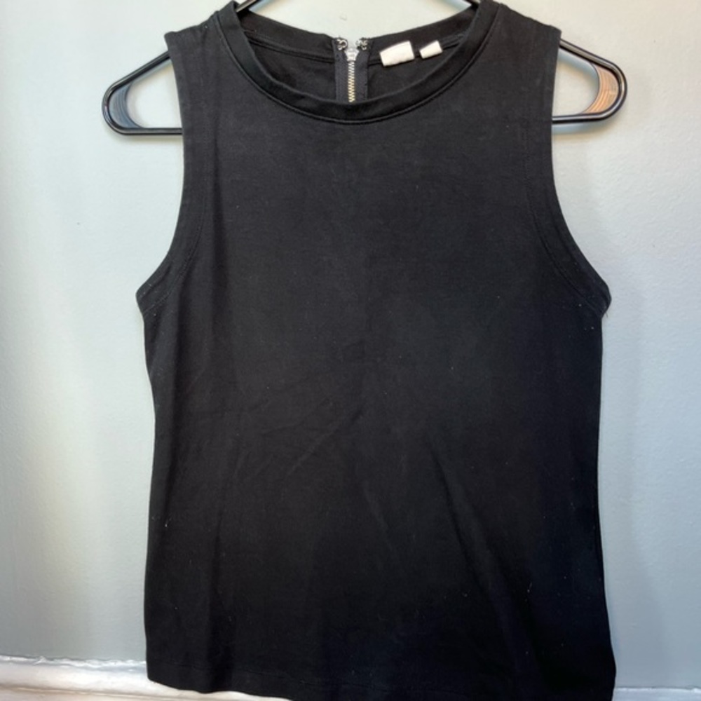 Black‎ Gap Tank Shell with Zipper  | Size XS